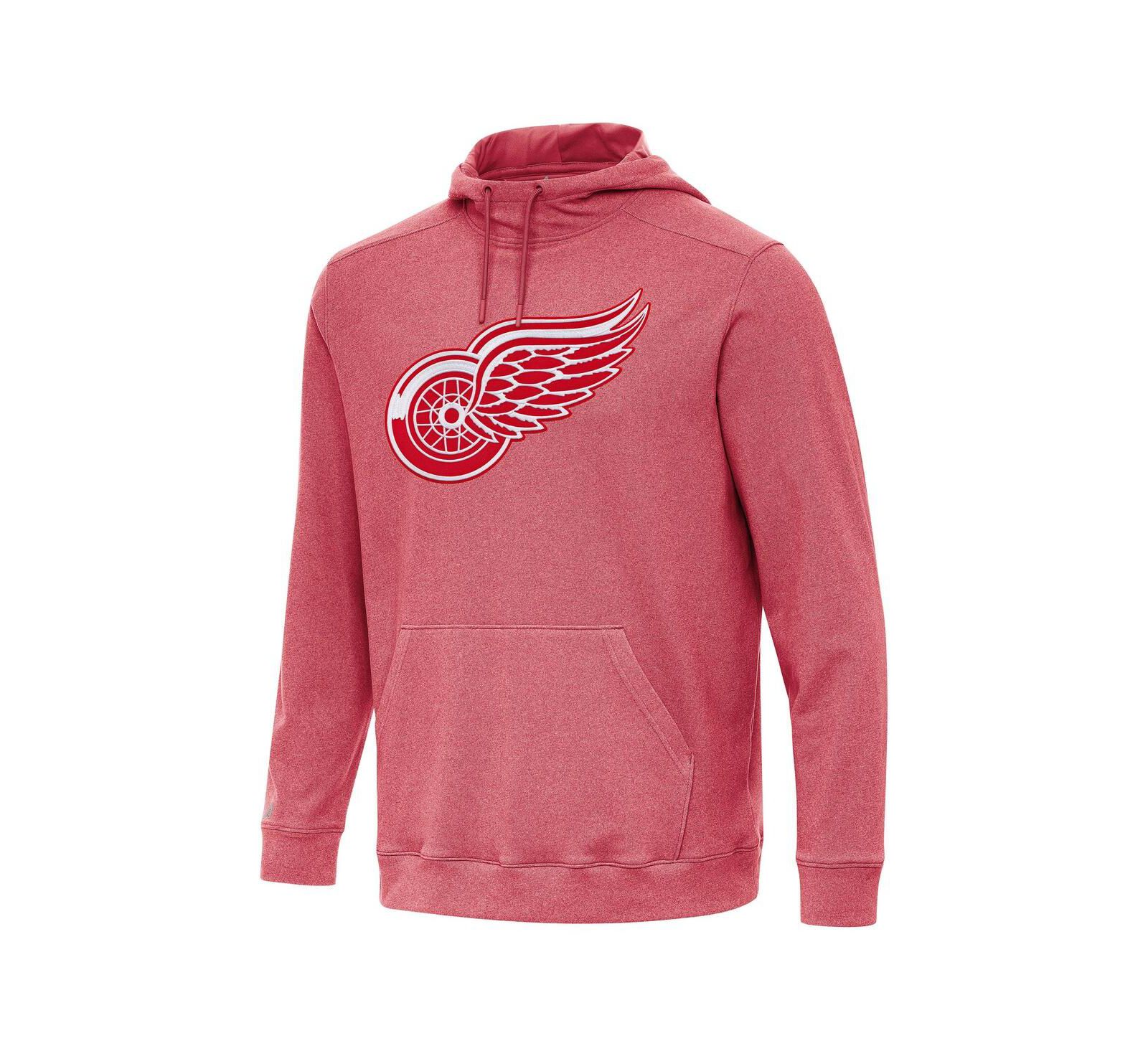 Мужское худи Antigua Detroit Red Wings Cloud Pullover, красный меланж