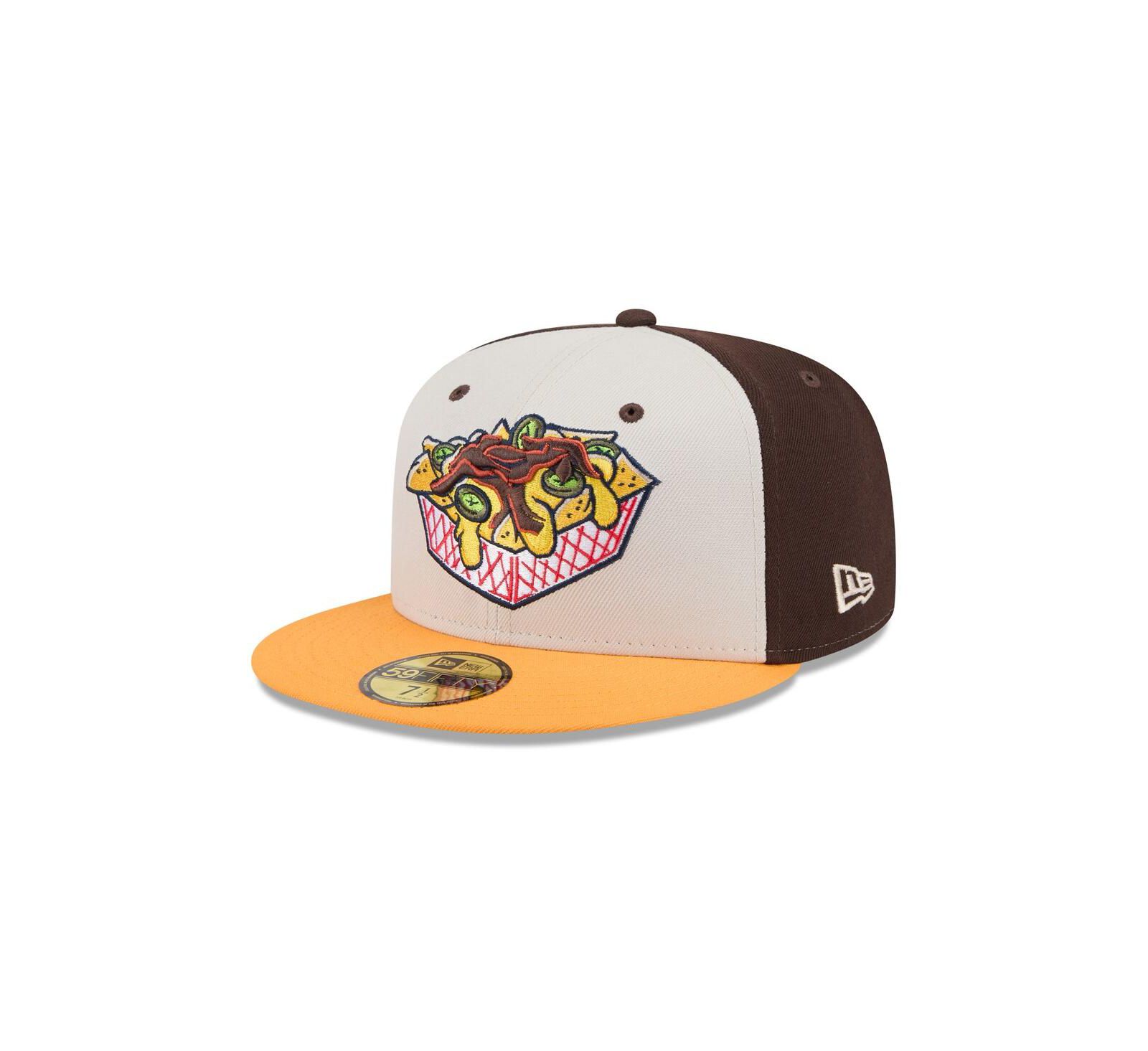 Мужская кепка New Era Memphis Redbirds Theme Nights 59FIFTY Fitted в коричневом цвете