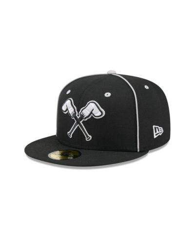 Мужская черная кепка New Era Montgomery Biscuits Theme Nights 59FIFTY Fitted