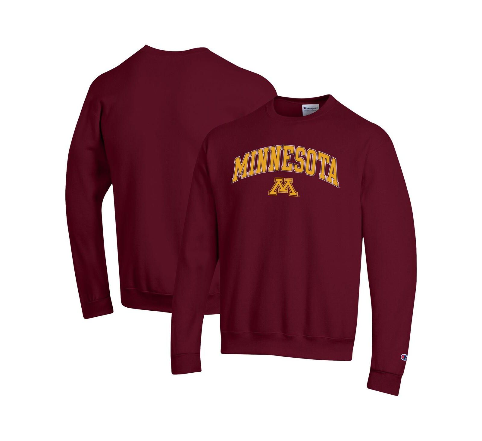 Champion Men's Maroon Minnesota Golden Gophers Arch Over Logo Pullover Sweatshirt