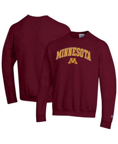 Champion Мужское свитшот-пуловер Minnesota Golden Gophers Arch Over Logo бордовое