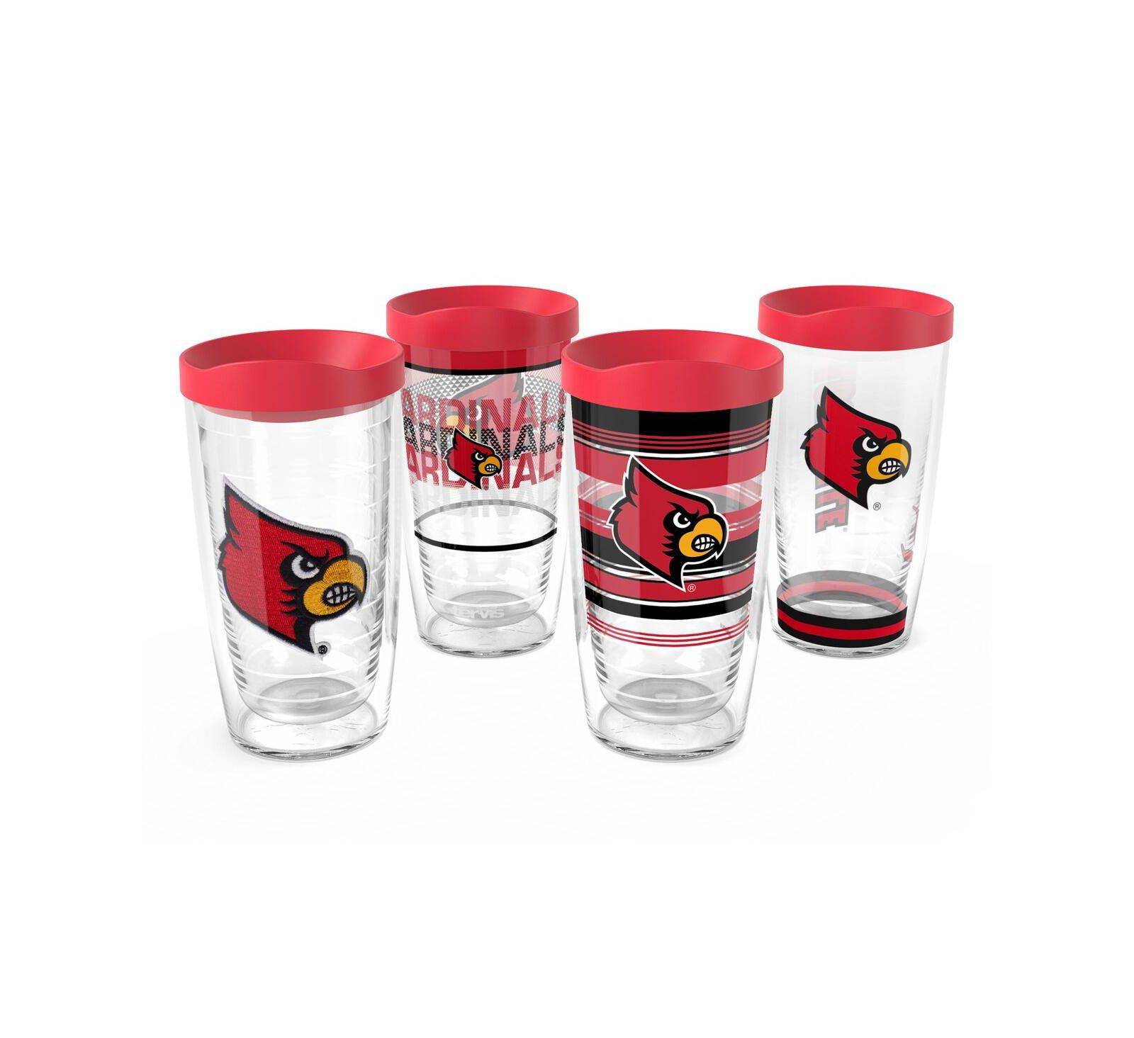 Набор стаканов Tervis Louisville Cardinals Four-Pack 16oz. Classic