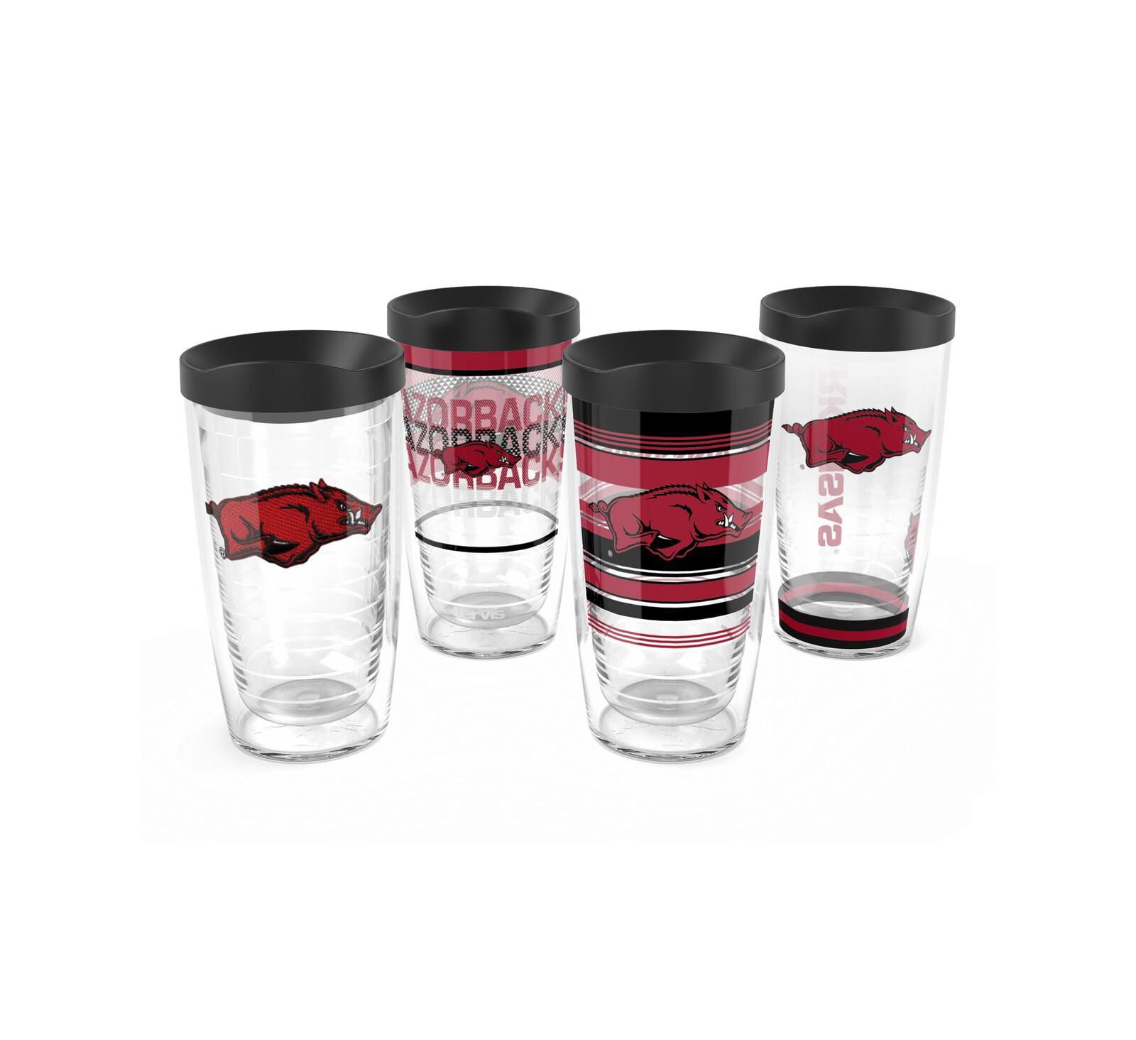 Набор классических стаканов Tervis Arkansas Razorbacks, 4 шт., 16oz.