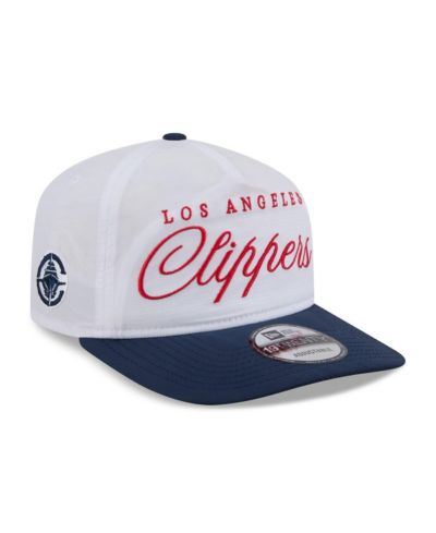 New Era Men's White/Navy LA Clippers 2025 NBA Draft On-Stage Nylon 19TWENTY Adjustable Hat