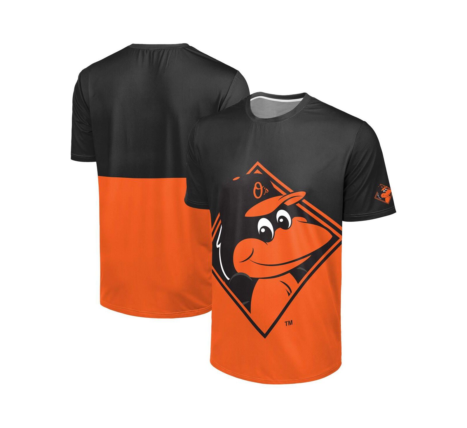 FOCO Men's Black/Orange Baltimore Orioles Big Logo Mascot T-Shirt