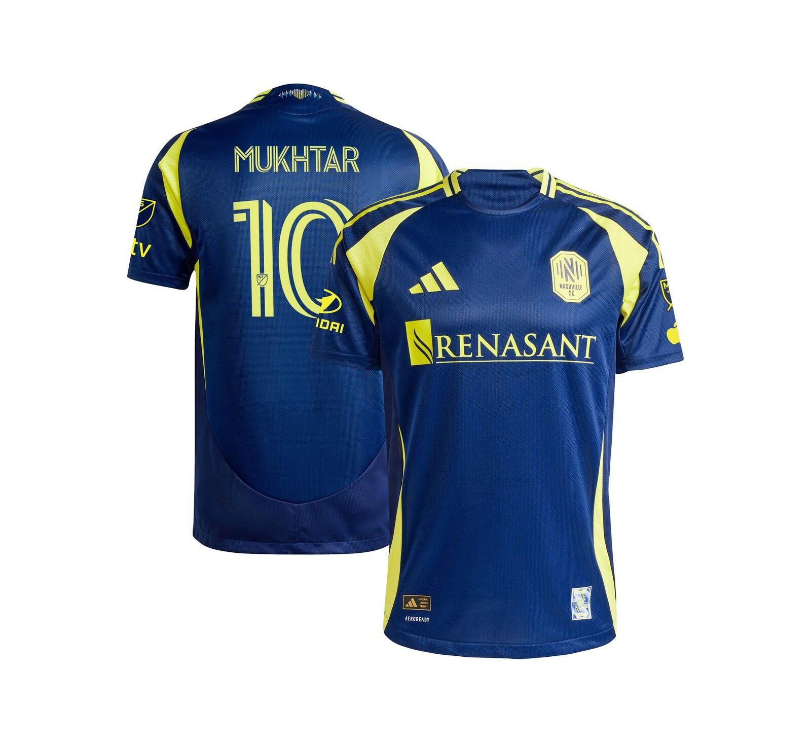 Мужская джерси adidas Hany Mukhtar Nashville SC 2025 The Heart of Nashville Authentic Player