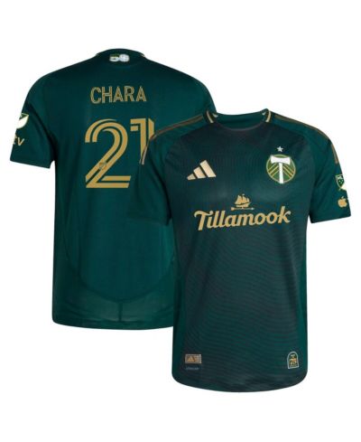 Adidas Men's Diego Chara Green Portland Timbers 2025 Forever Green Gold Authentic Player Jersey