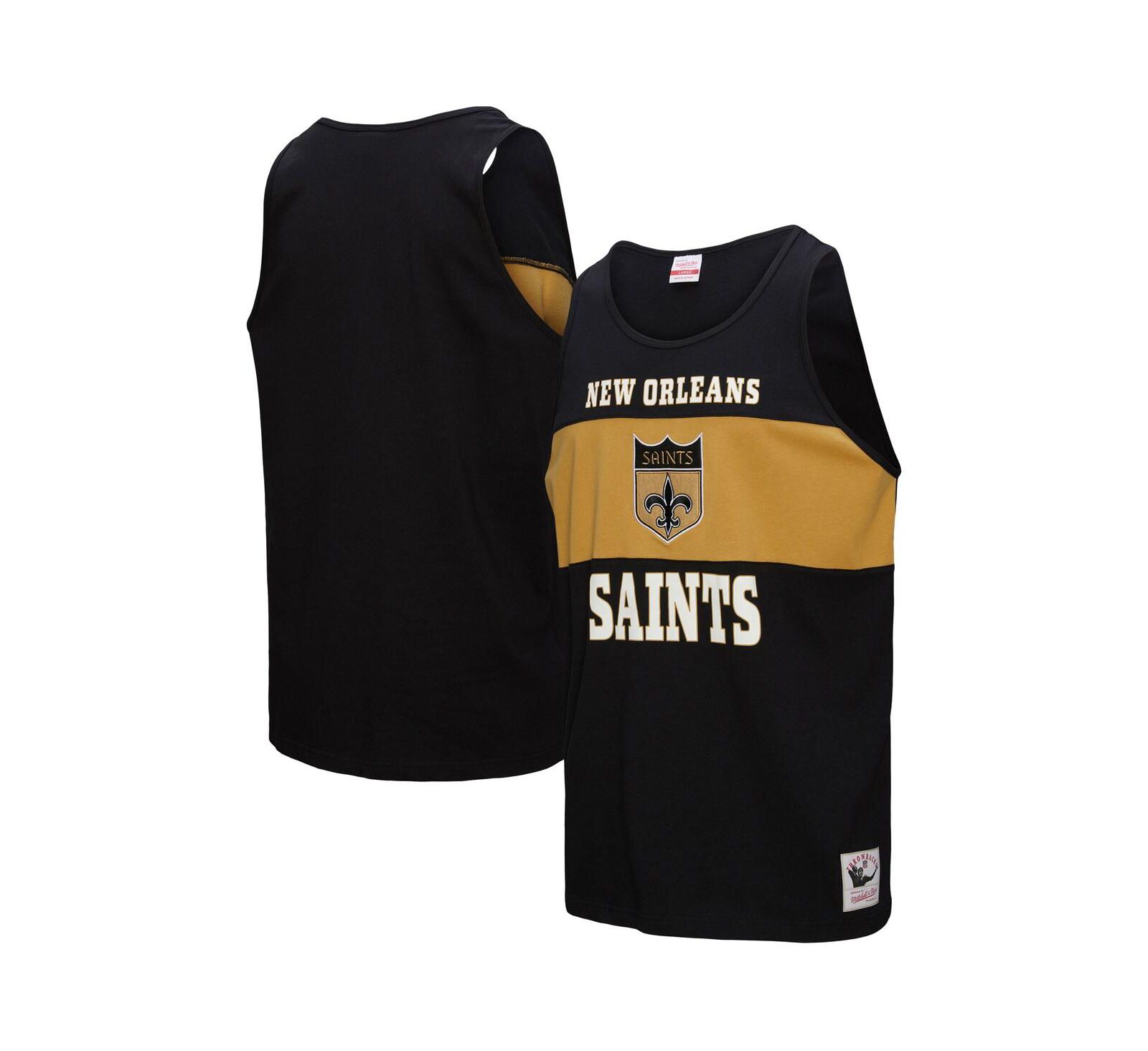 Мужской ретро майка Mitchell & Ness New Orleans Saints Color Block