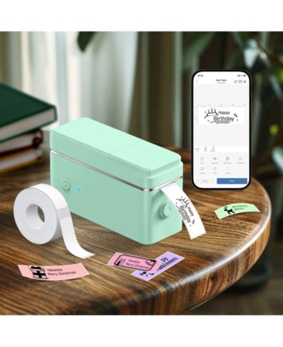 Портативный Bluetooth принтер этикеток SWIFINT P31-S, зеленый