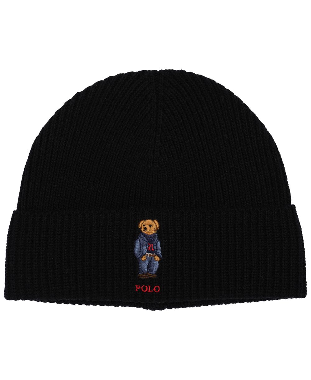 Polo Ralph Lauren Men's Solid Denim Bear Beanie