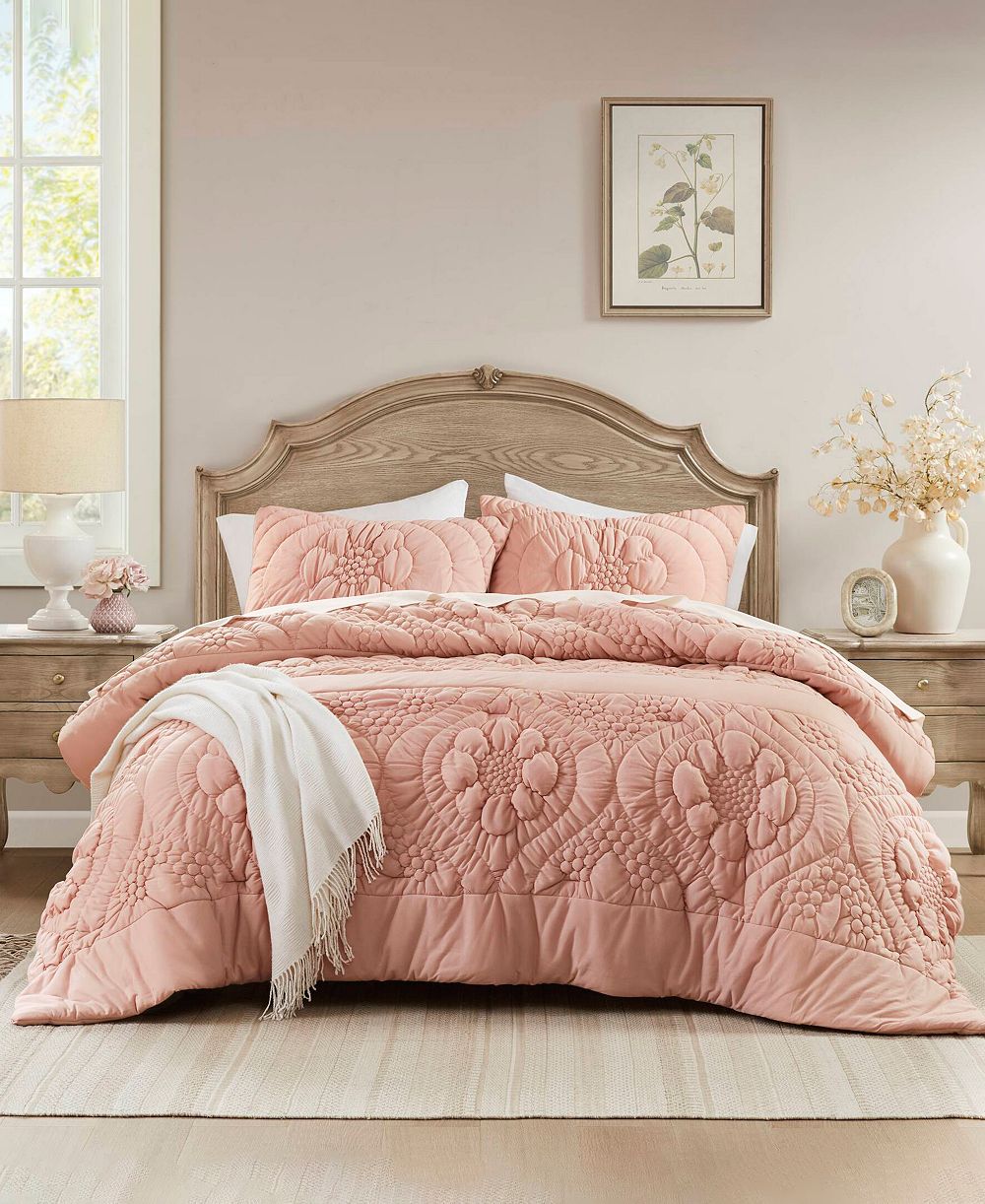 Madison Park Elise Floral 3-Pc. Comforter Set, King