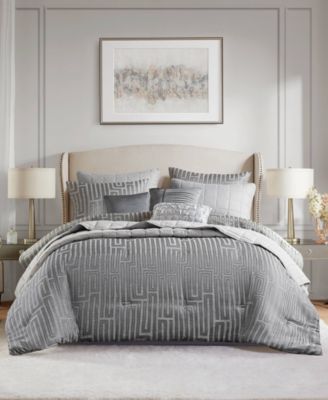 Madison Park Royce Luxury Jacquard 10-Piece Comforter Set, Queen