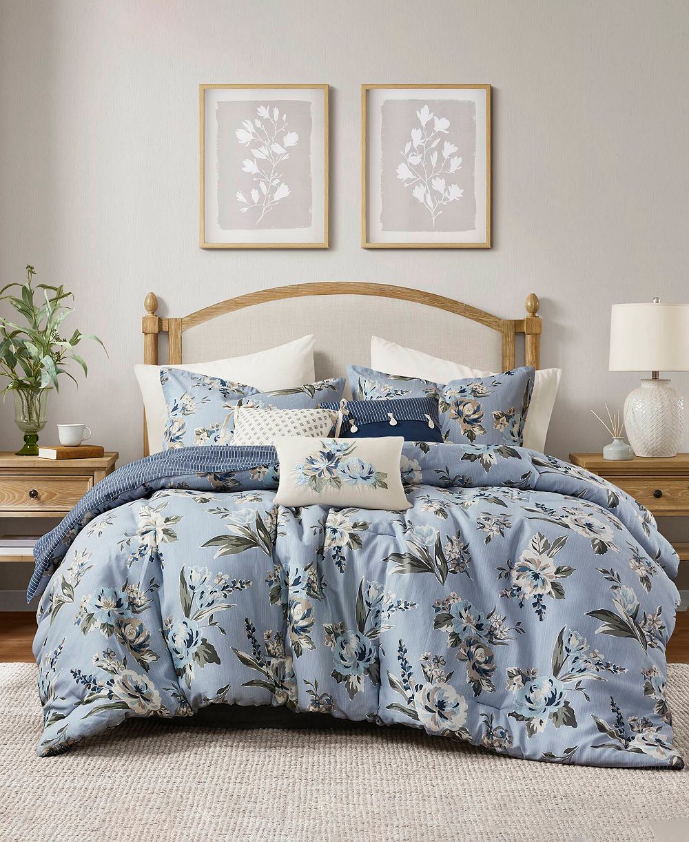 Madison Park Salara Vintage Floral 7-Pc. Comforter Set, Queen