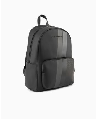 A|X Armani Exchange Men's Striped Logo Details Backpack
