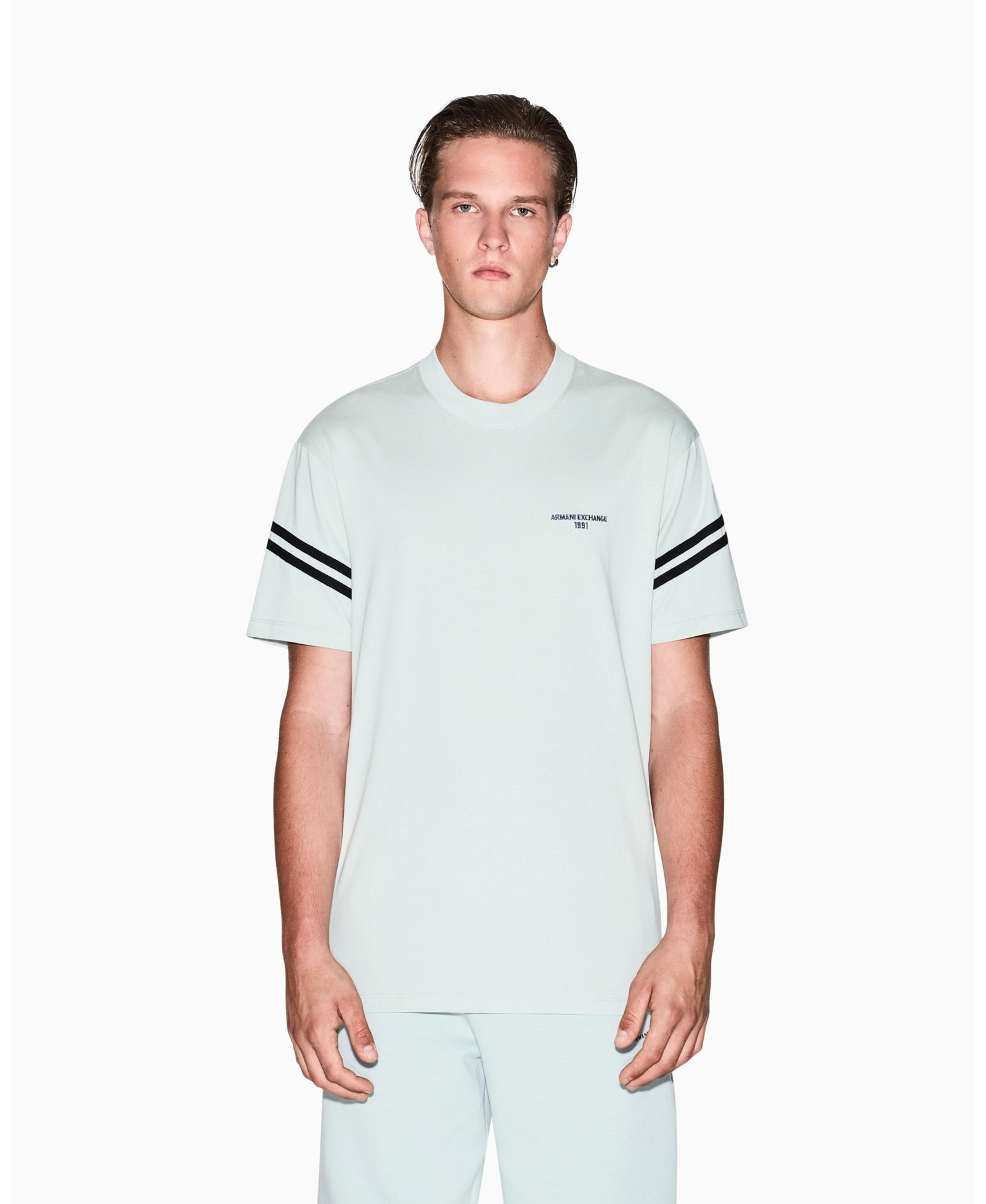 A|X Armani Exchange Men's Arm Band Wording T-Shirt