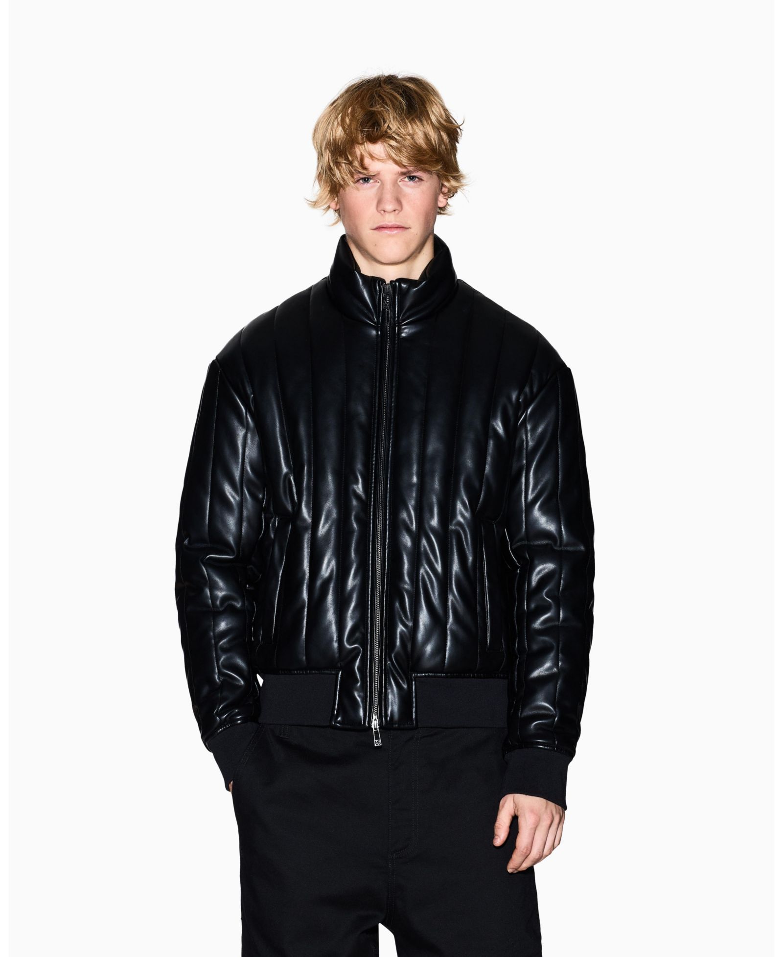 Мужская куртка A|X Armani Exchange Quilted Puffer из искусственной кожи