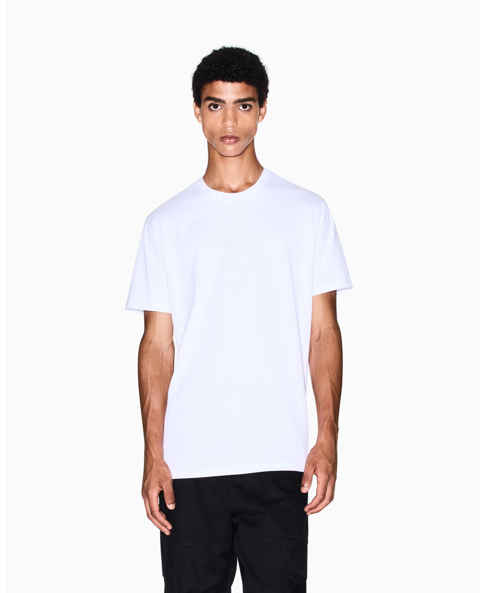 A|X Armani Exchange Men's Milan NY Center Chest T-Shirt