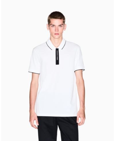 A|X Armani Exchange Men's Grosgrain Logo Polo Shirt