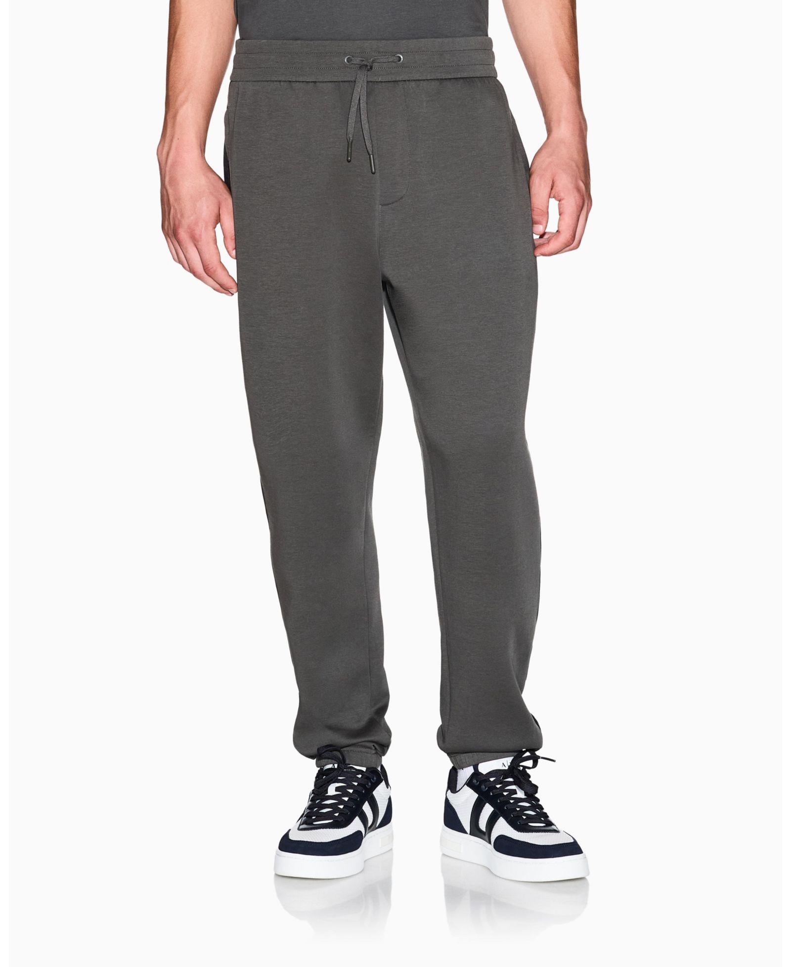 A|X Armani Exchange Men's Grosgrain Logo Fleece Pants