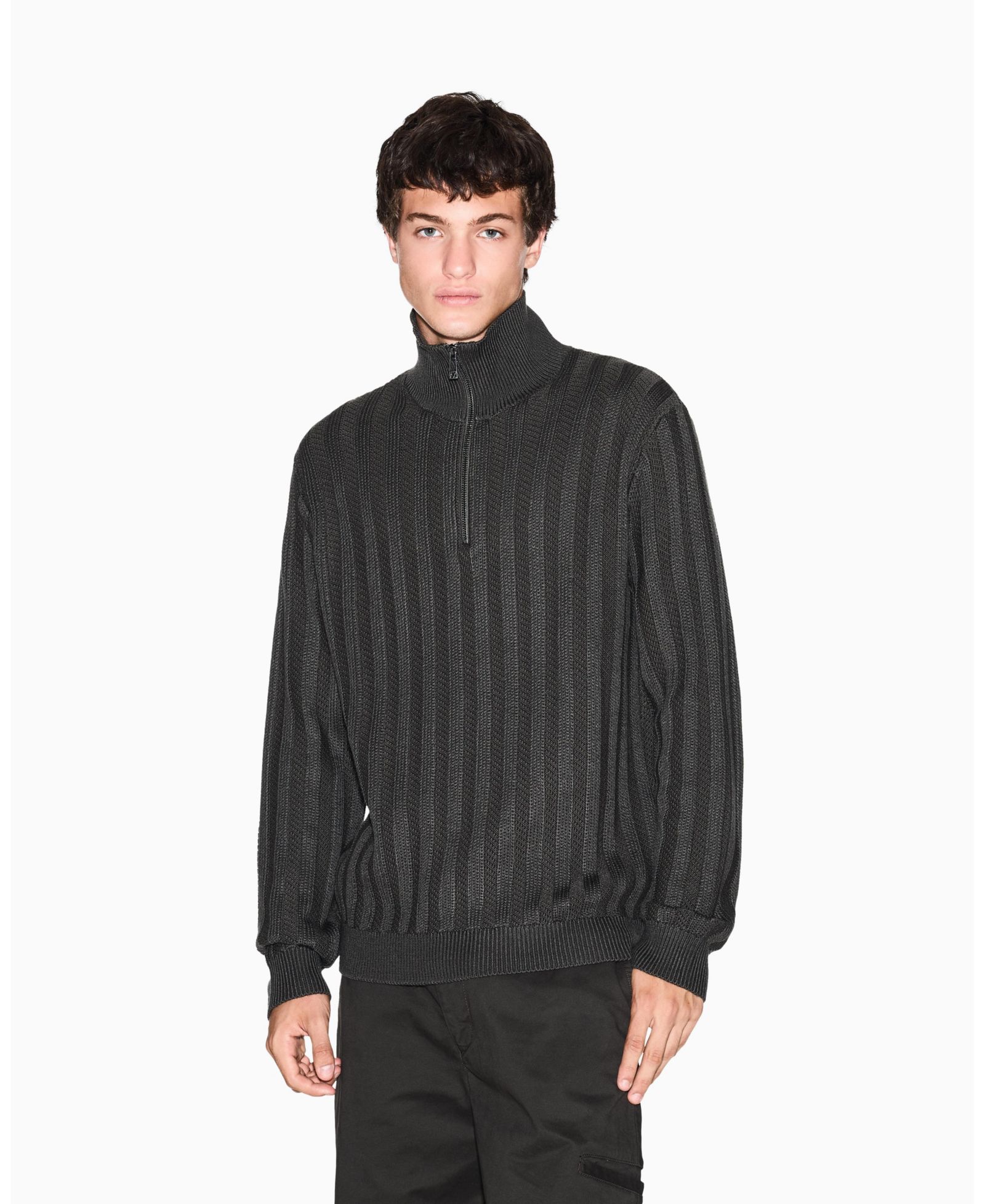 Мужской джемпер A|X Armani Exchange Ribbed Quarter Zip