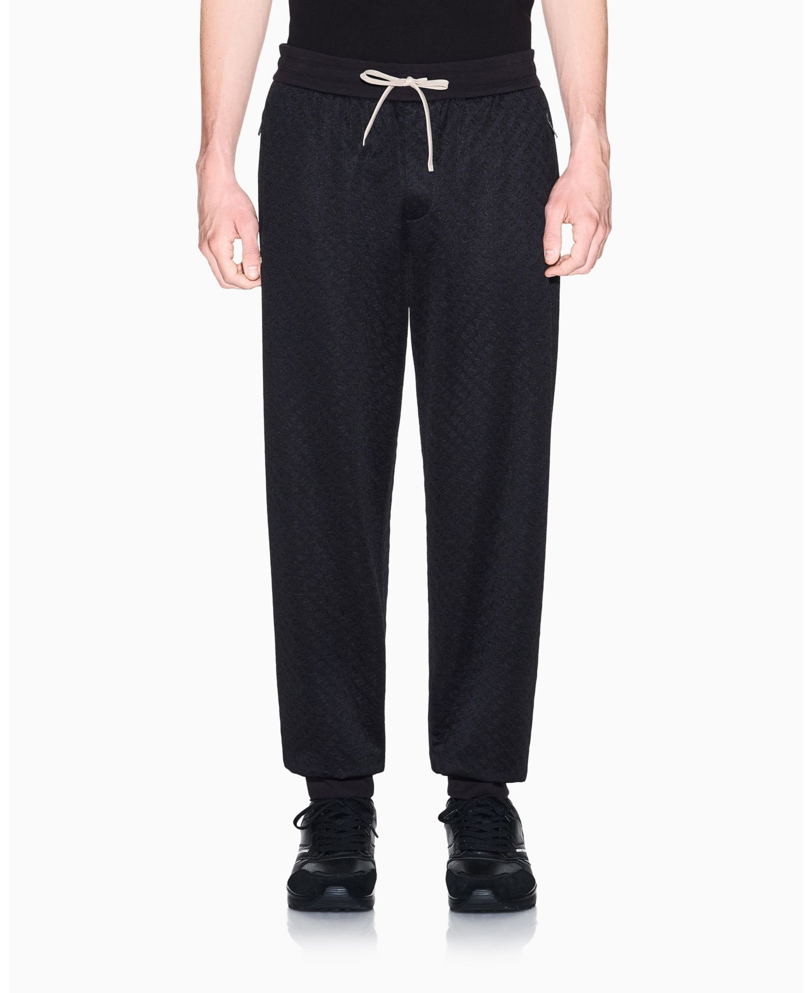 A|X Armani Exchange Men's Jacquard Allover Logo Jogger