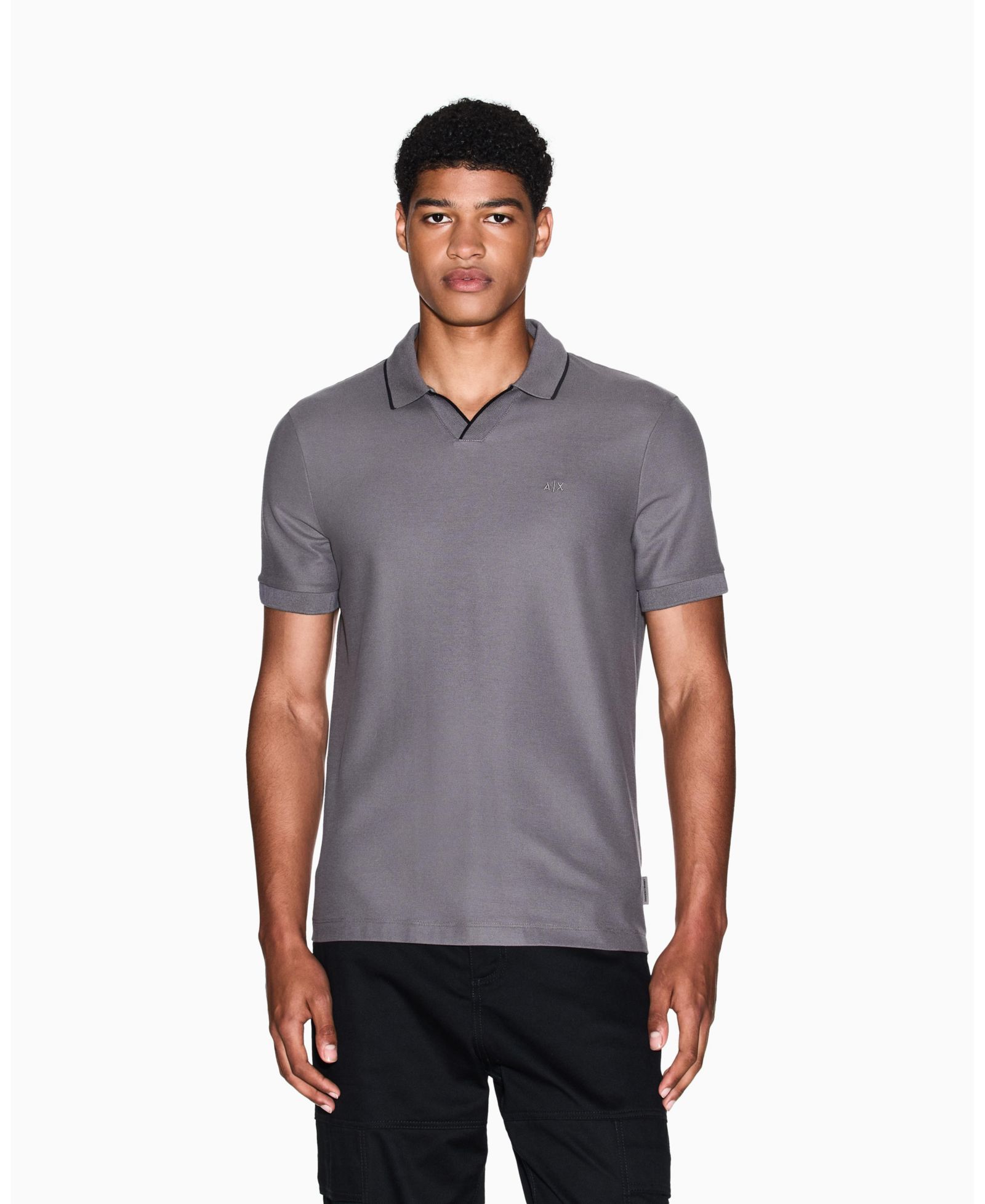 A|X Armani Exchange Мужская рубашка поло Johnny Collar Pique