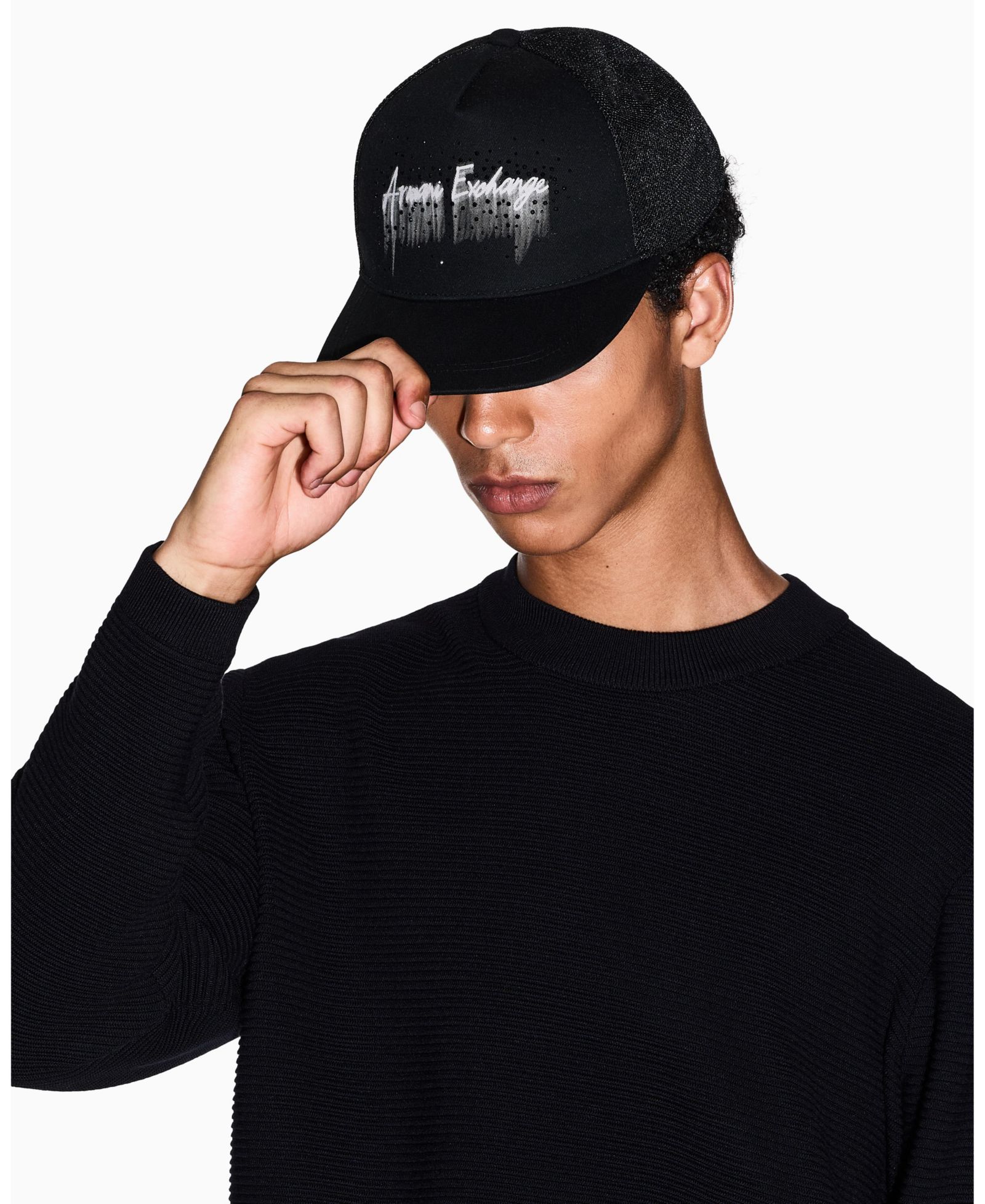 A|X Armani Exchange Men's Night Lab Graphic Cap