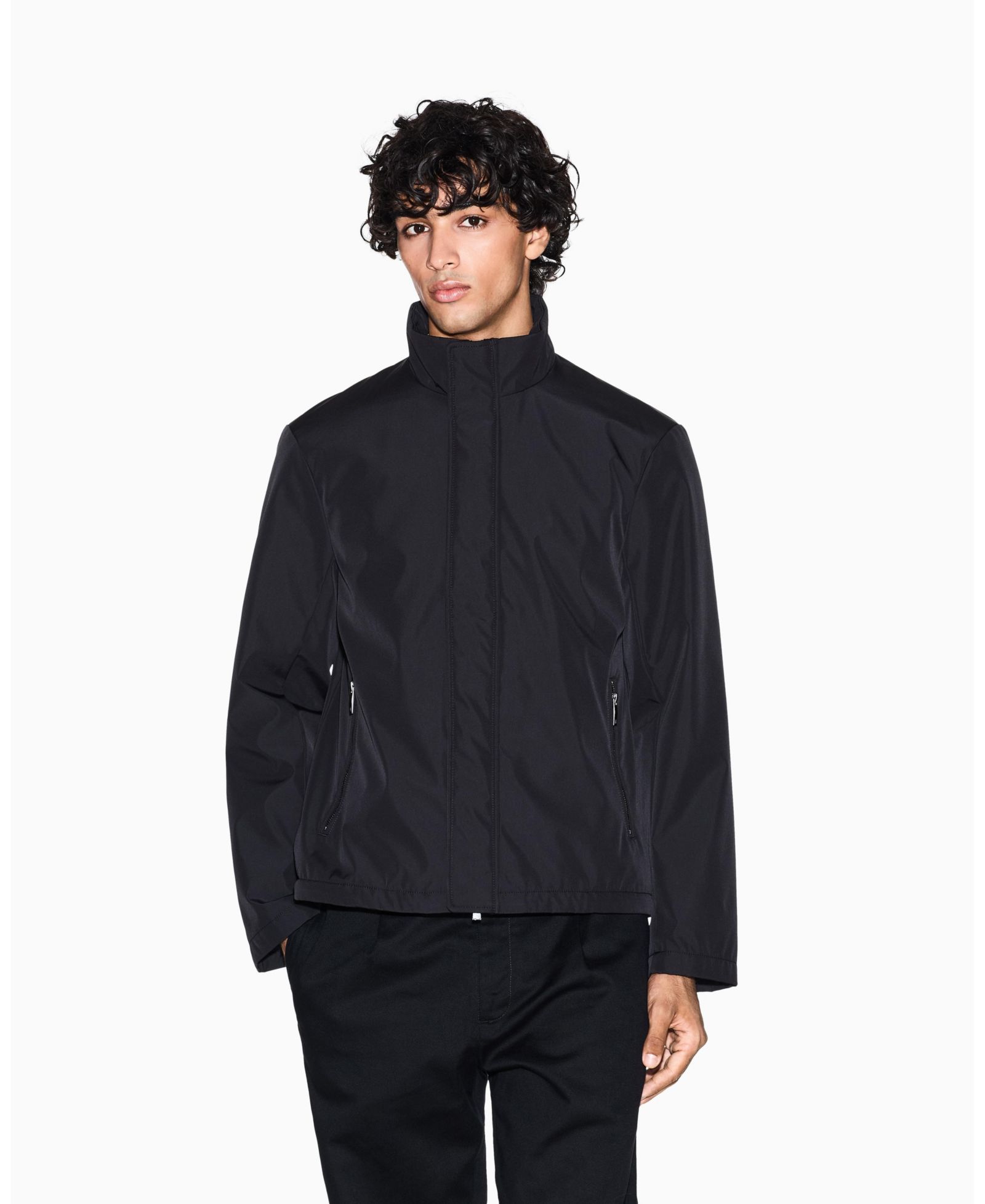 A|X Armani Exchange Men's Poly Bonded Fleece Sport Jacket