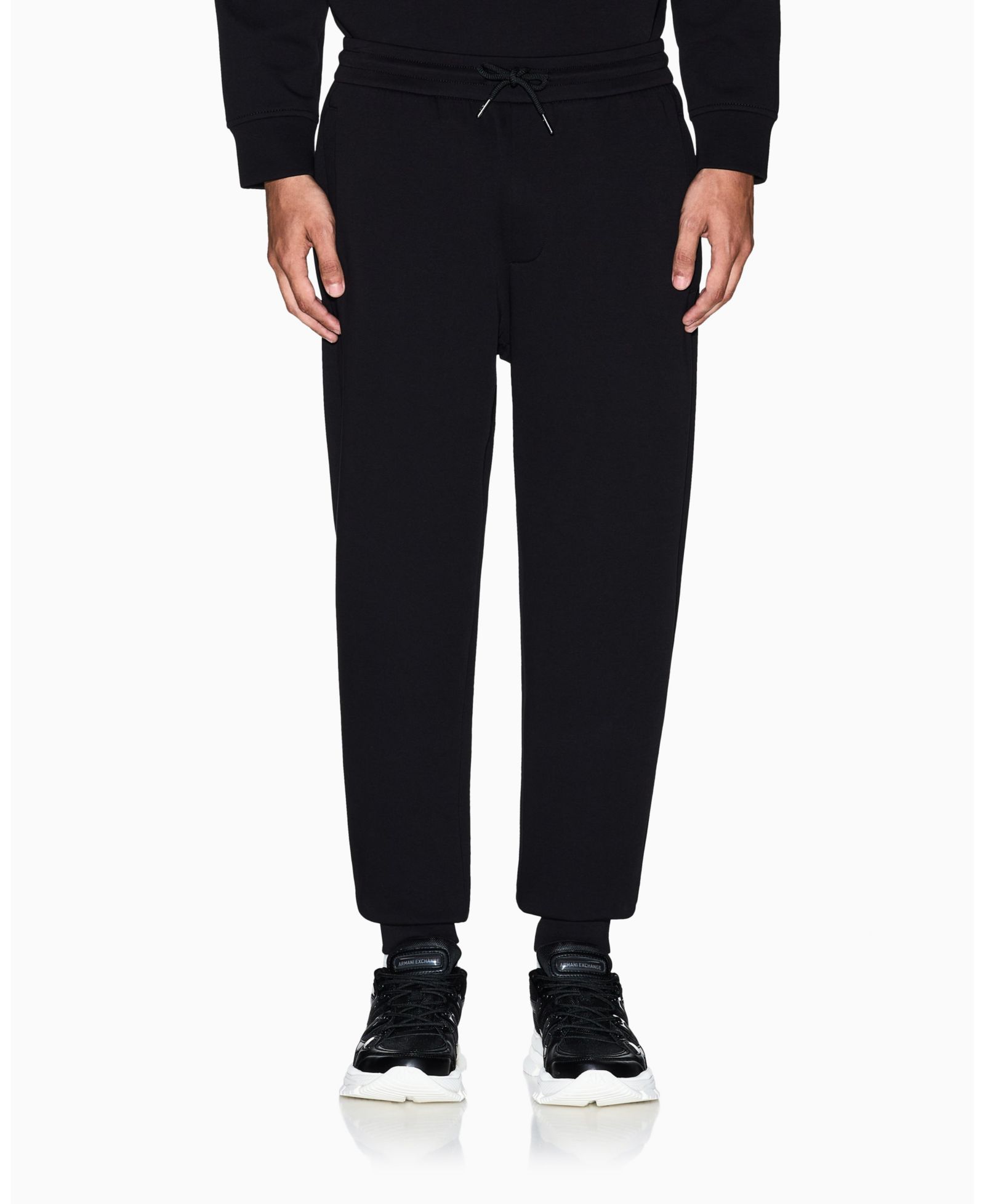 A|X Armani Exchange Men's Gold Logo Fleece Jogger