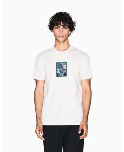 A|X Armani Exchange Мужская футболка Heavy Jersey Center Chest Grid Box T-Shirt