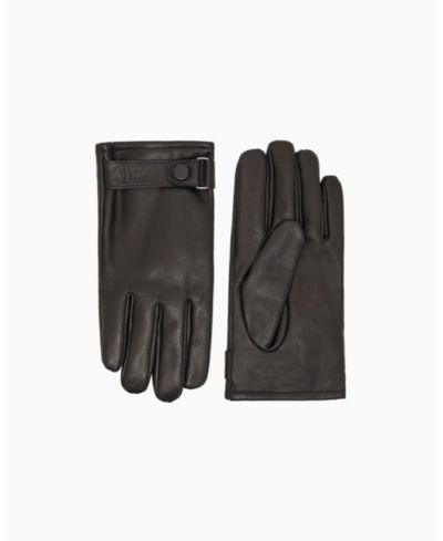 A|X Armani Exchange Men's Lamb Leather Gloves