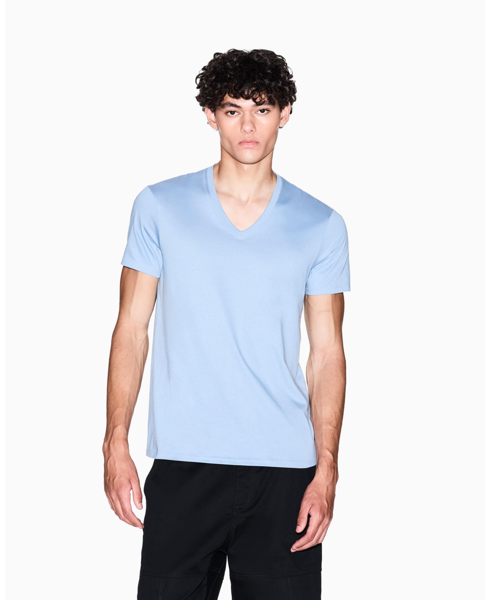 A|X Armani Exchange Men's Pima V-Neck T-Shirt