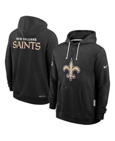 Nike Men's Black New Orleans Saints Sideline Initial Home Performance Pullover Hoodie