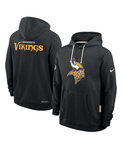 Nike Мужское худи Minnesota Vikings Sideline Initial Home Performance черного цвета