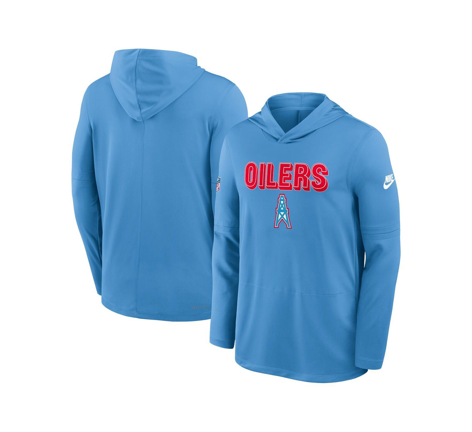 Мужская футболка Nike Tennessee Titans Oilers Throwback Long Sleeve