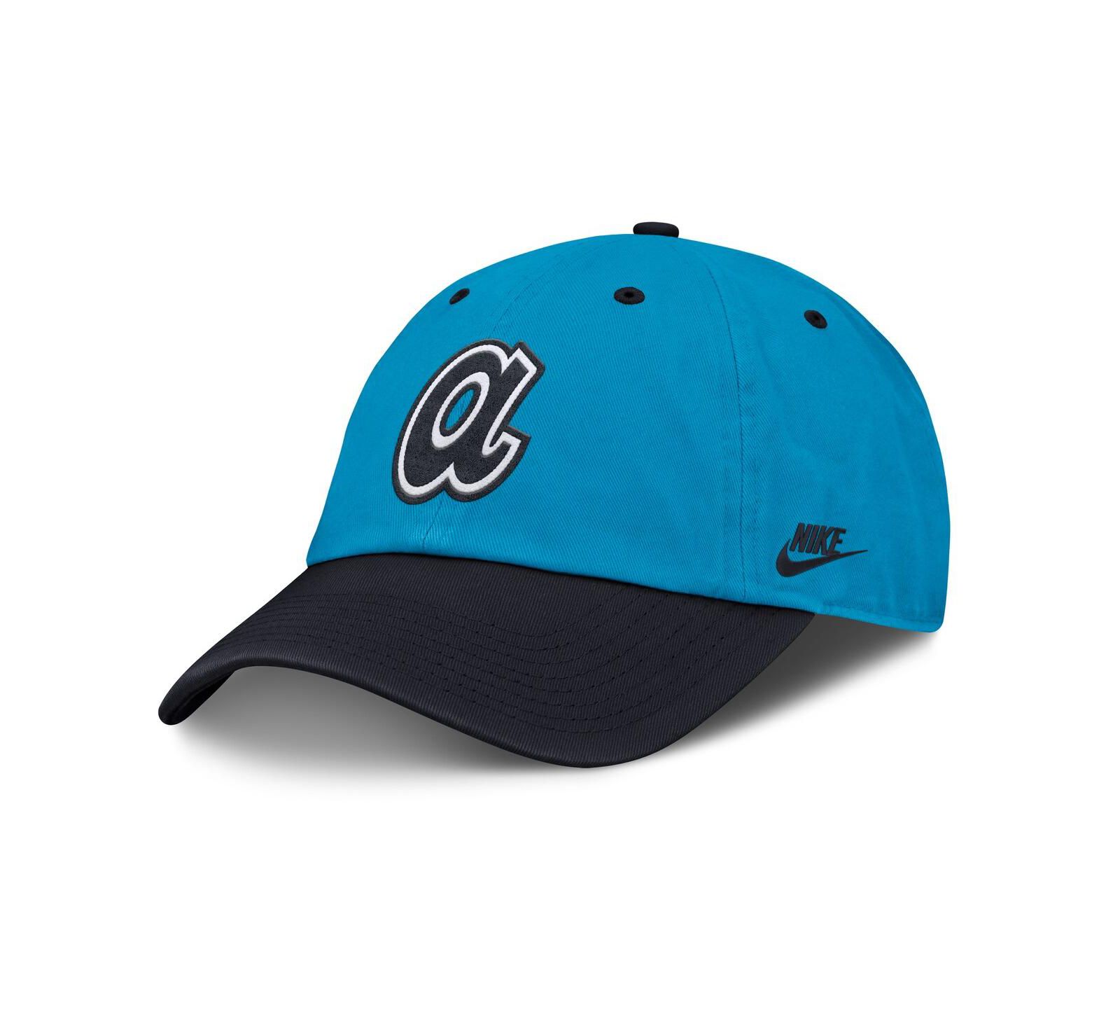 Мужская регулируемая кепка Nike Atlanta Braves Neon 90s Club синяя/темно-синяя