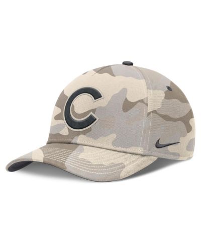 Nike Men's Natural Chicago Cubs Camo Pack Rise Adjustable Hat