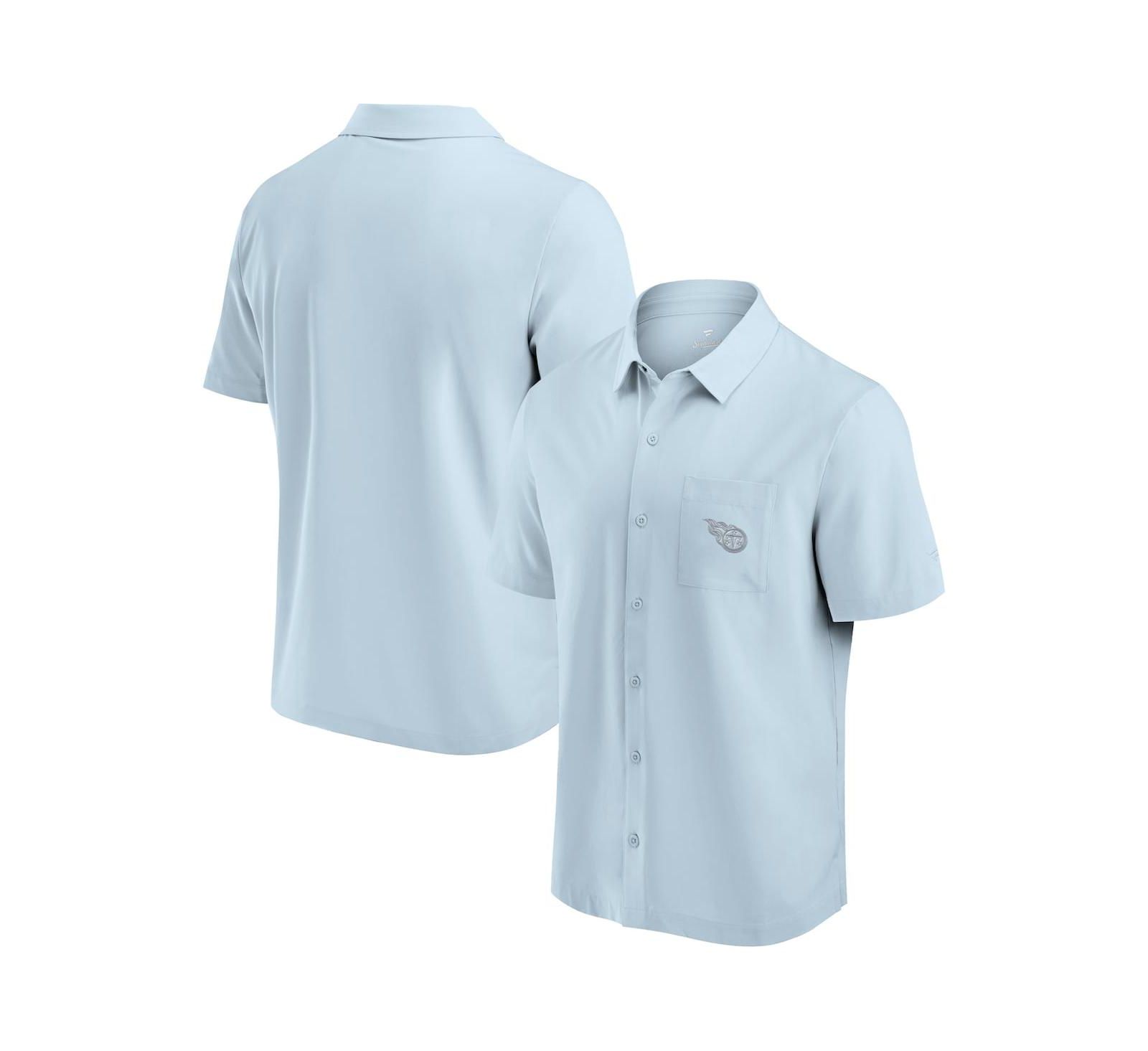 Fanatics Men's Light Blue Tennessee Titans Front Office Button-Up Shirt