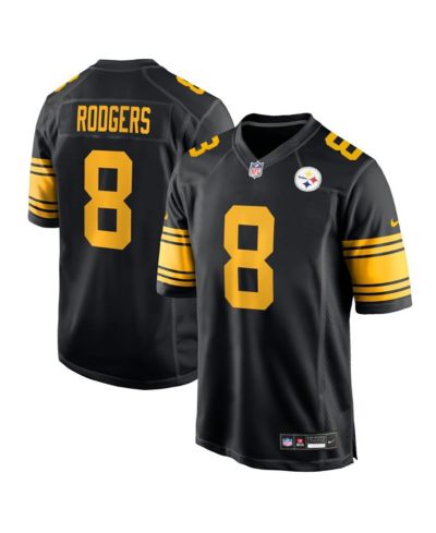 Джерси Nike Men's Aaron Rodgers Black Pittsburgh Steelers
