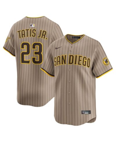 Мужская джерси Nike Fernando Tatis Jr. Khaki San Diego Padres Alternate Limited Player