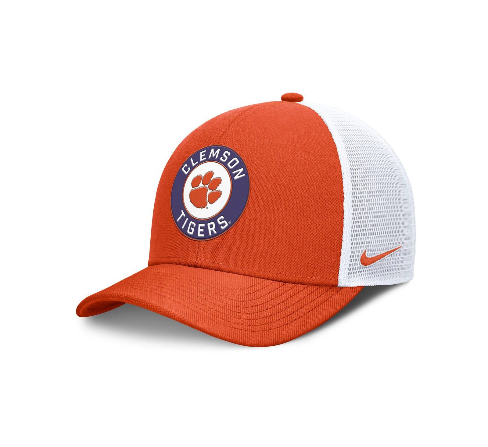 Nike Men's Orange/White Clemson Tigers Rise Primetime Performance Trucker Adjustable Hat