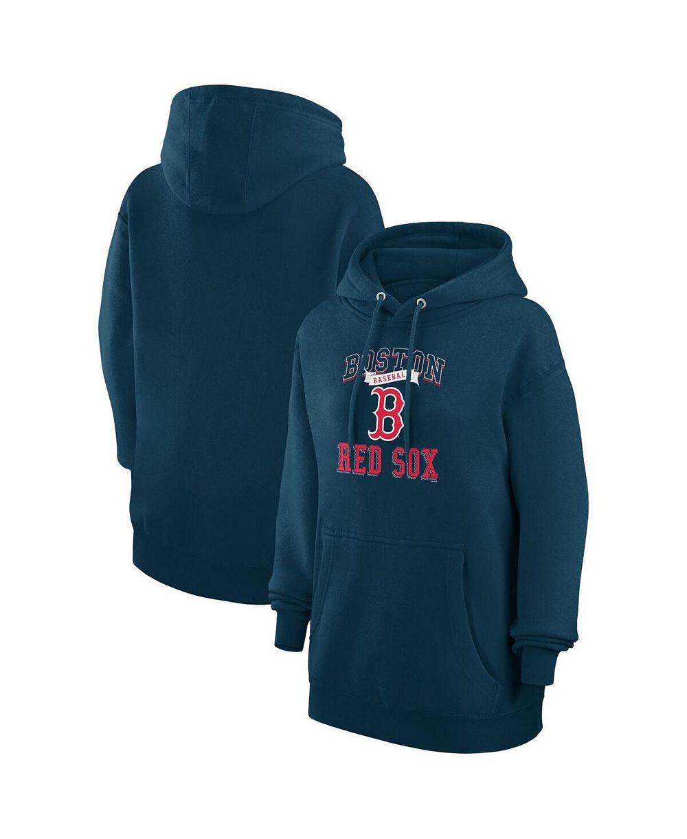 G-III 4Her by Carl Banks Женское худи с логотипом Boston Red Sox Navy Fleece Pullover
