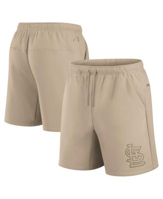 Fanatics Men's and Women's Khaki St. Louis Cardinals Elements Super Soft Fleece Shorts