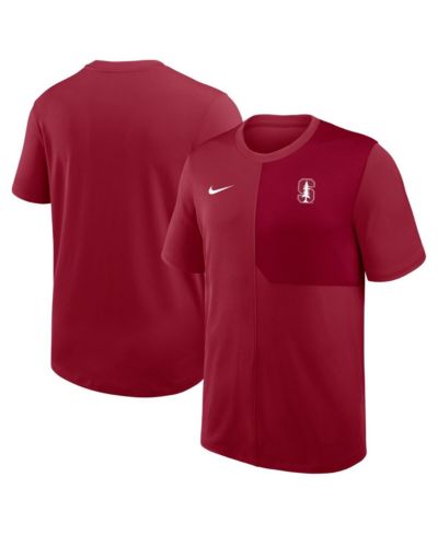 Мужская футболка Nike Cardinal Stanford Cardinal 2025 Sideline UV Performance Coach