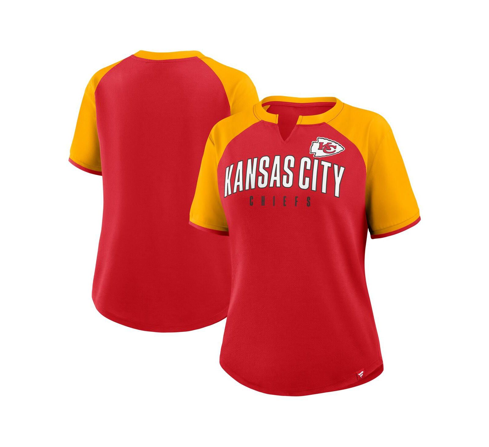 Fanatics Women's Red/Gold Kansas City Chiefs Height Advantage T-Shirt