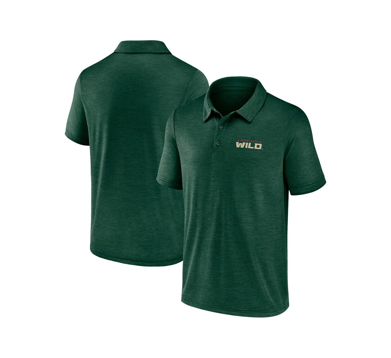 Logo Athletic Men's Green Minnesota Wild Unstoppable Polo Shirt