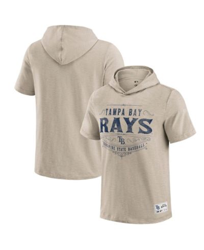 Fanatics Men's Tan Tampa Bay Rays Hooded T-Shirt
