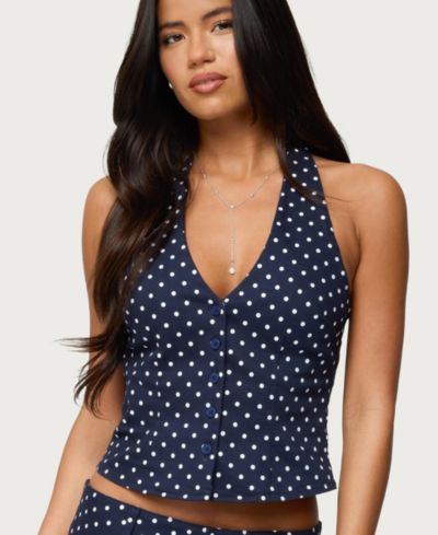Navy-and-white