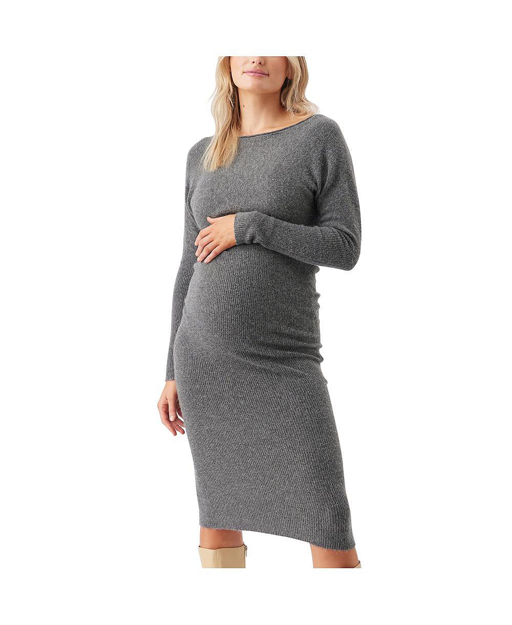Ripe Maternity Maternity Tobie Off Shoulder Knit Dress