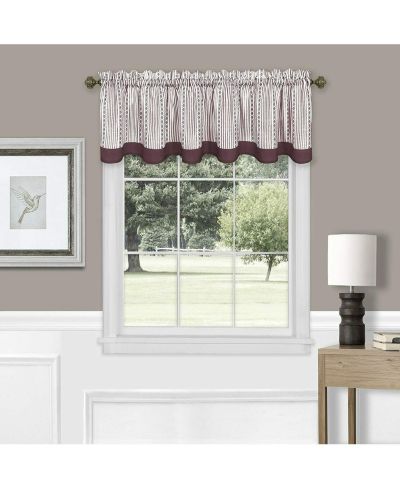 Kate Aurora Living Country Farmhouse полосатая занавеска для окна